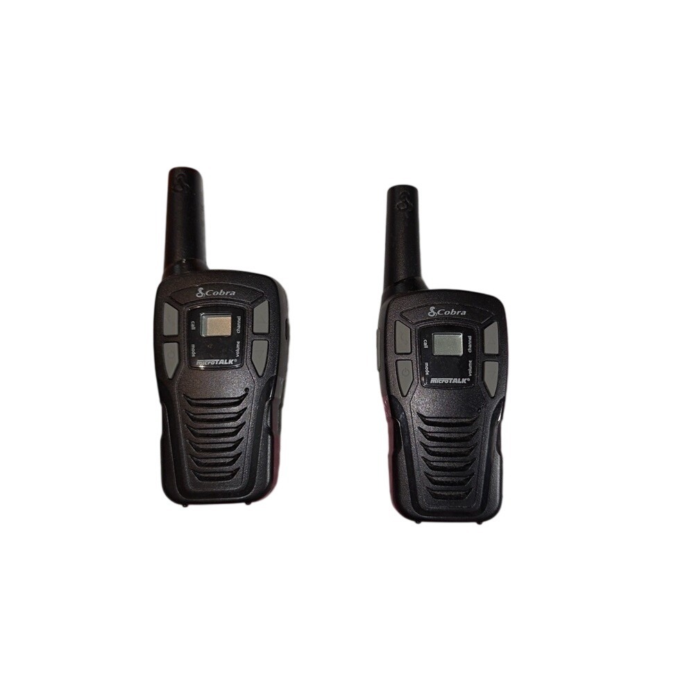 Cobra MicroTalk Walkie Talkie Set 22‎ Channel 2-Way Radios Black CXT195